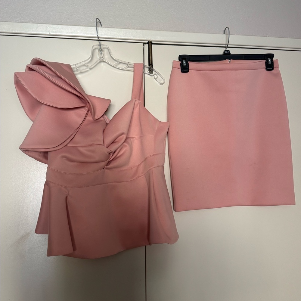Pink Mini Pencil Skirt for Cocktail Night Out